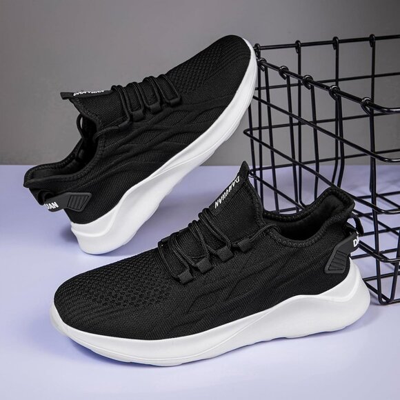 Brand New WOMEN Black White Ethylene Vinyl Acetate Running Walking Sneakers - Picture 7 of 9